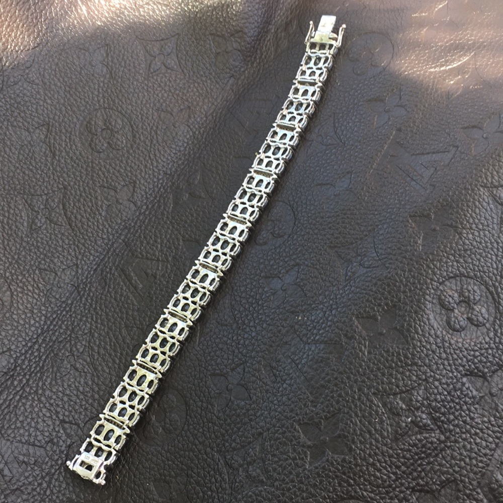 Gorgeous Sterling Silver With Sapphire 3 Raw Gems - Picture 4 of 8